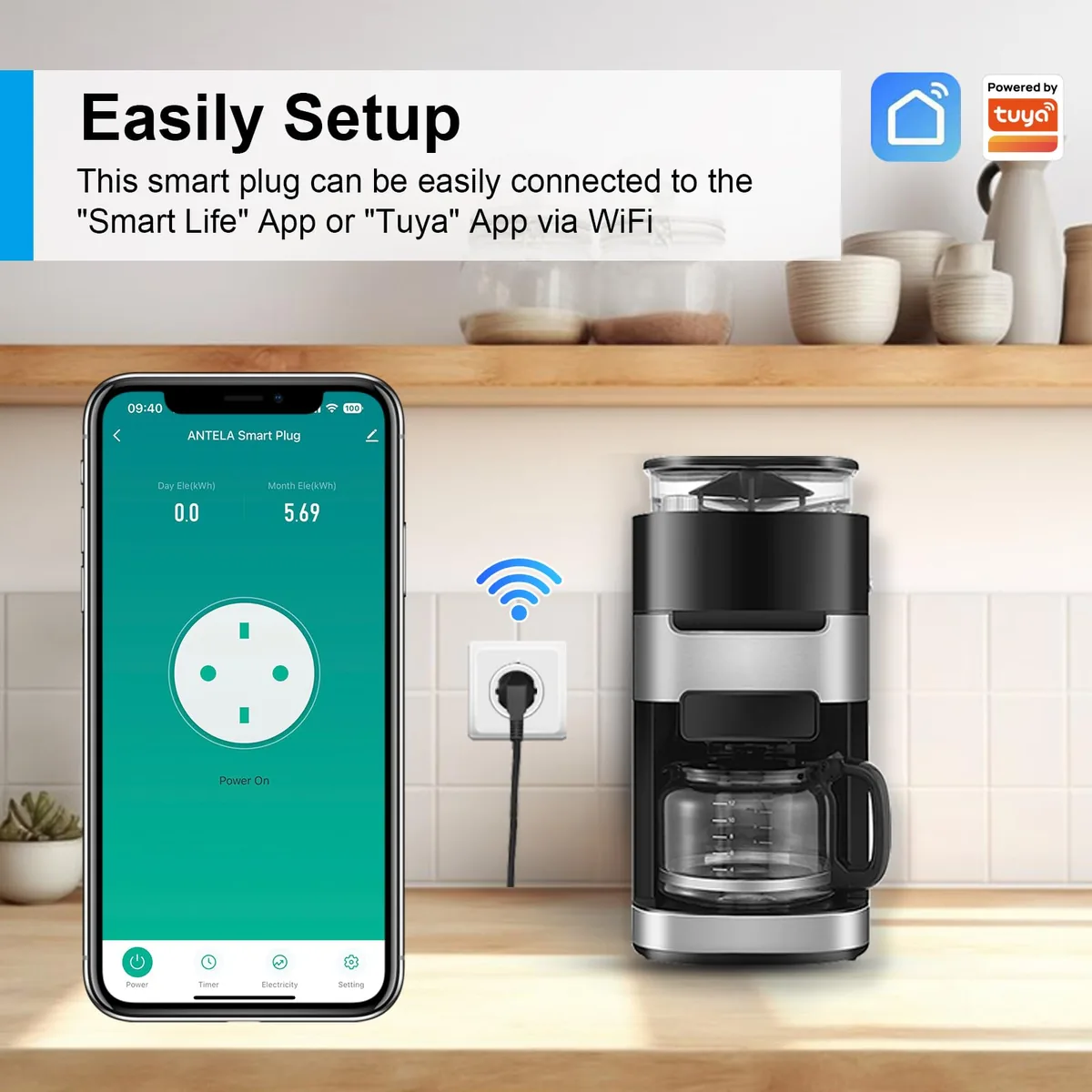 ANTELA Enchufe Inteligente WiFi 16A (pack de 4) — imagen 6