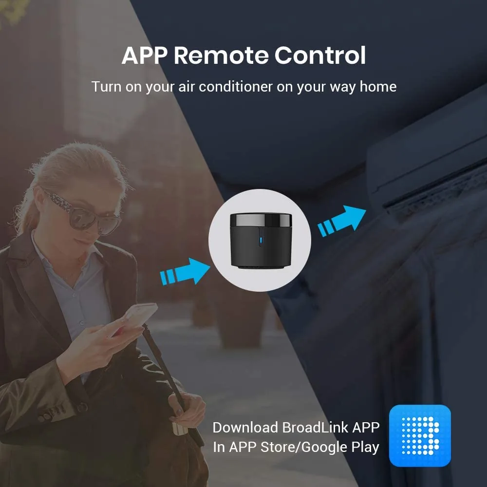 BroadLink RM4 mini — mando universal por infrarrojos WiFi con sensor de temperatura y humedad — imagen 5