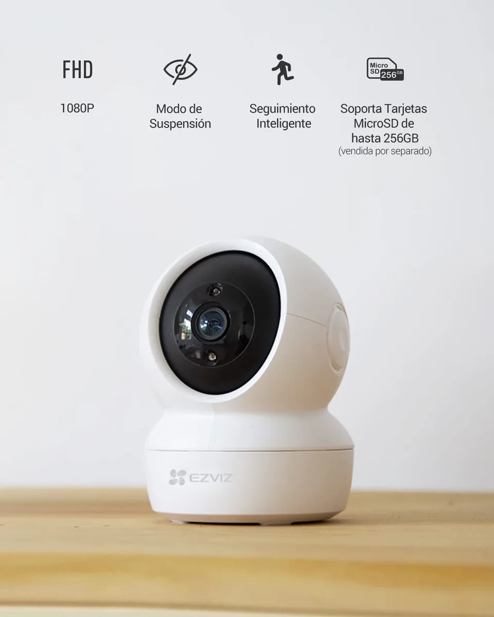EZVIZ C6N (pack de 2) — cámaras de interior 1080p con giro 360° — imagen 2