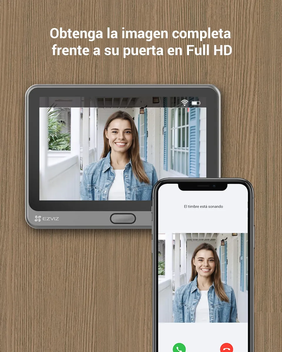 EZVIZ CP4 — mirilla digital con pantalla táctil y detección PIR — imagen 2