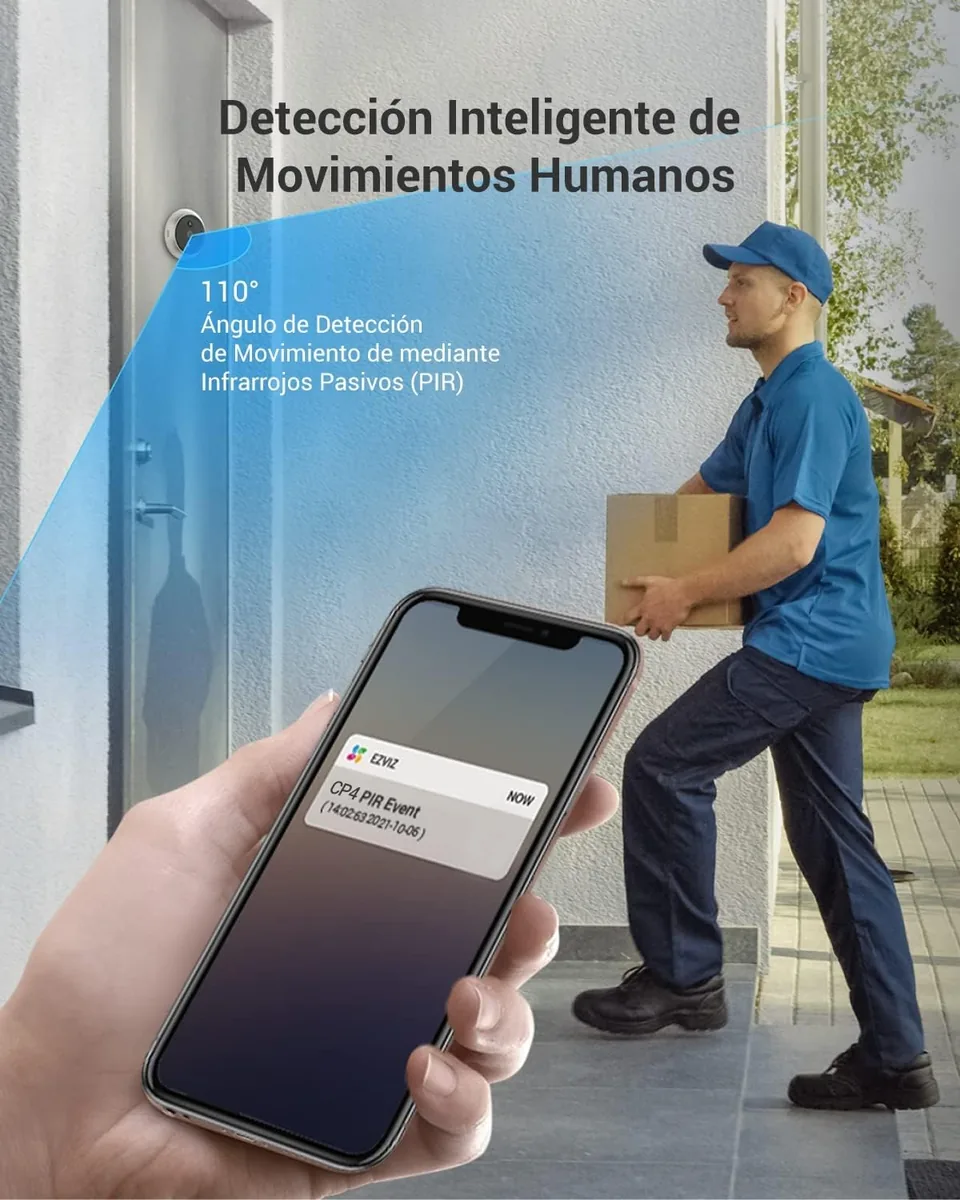 EZVIZ CP4 — mirilla digital con pantalla táctil y detección PIR — imagen 3