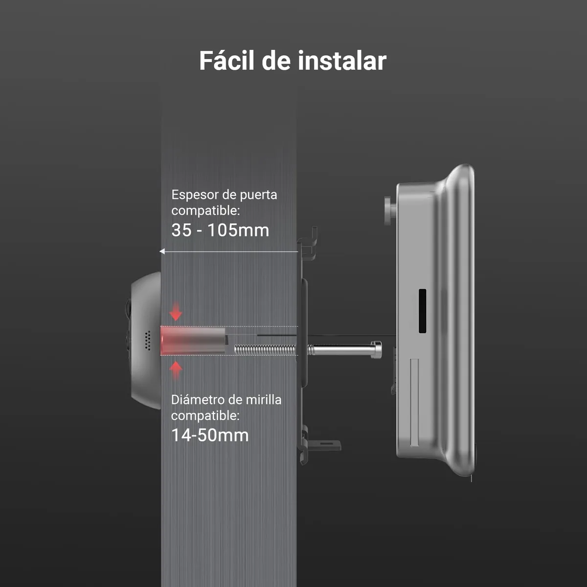 EZVIZ CP4 — mirilla digital con pantalla táctil y detección PIR — imagen 8