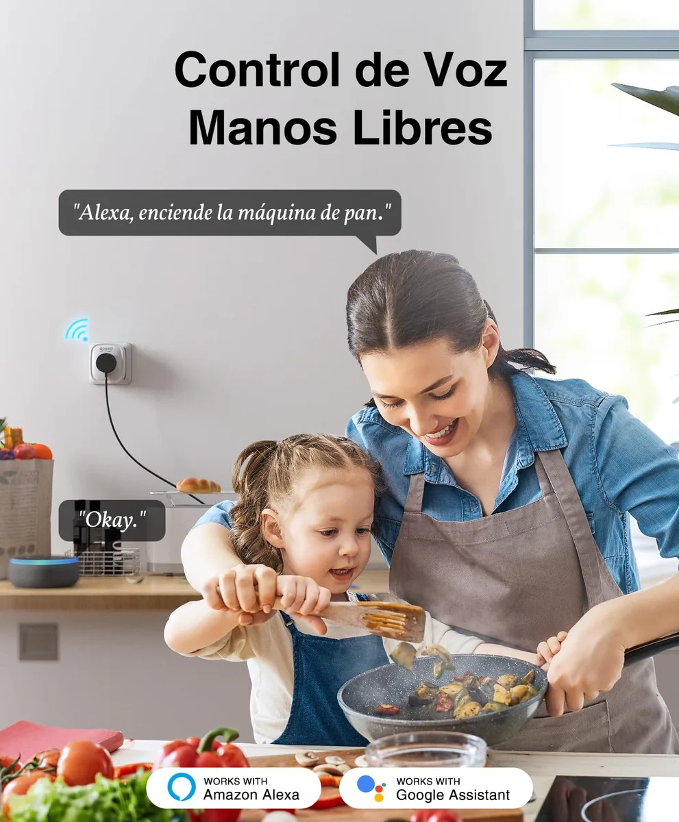 GHome — enchufe inteligente WiFi con medición de consumo (pack de 2) — imagen 5