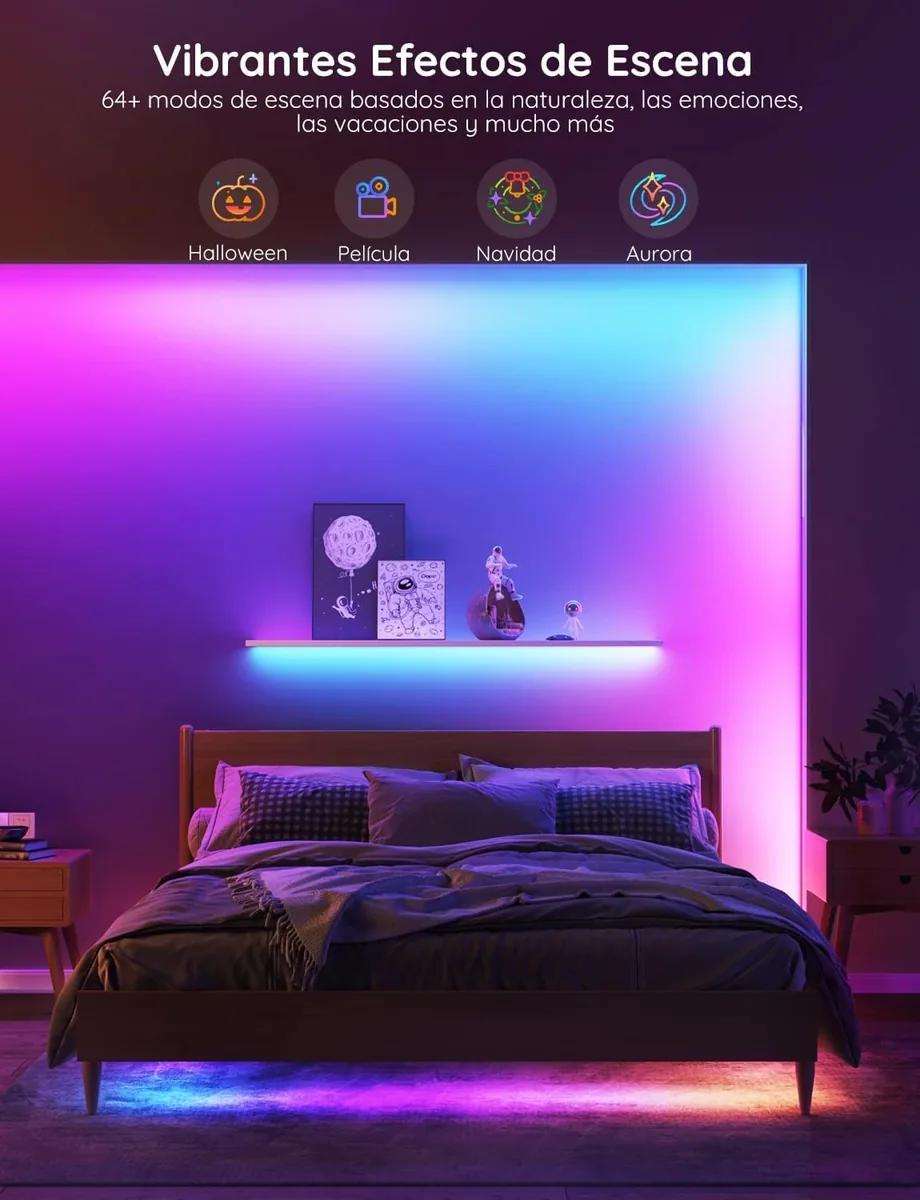 Govee Tira LED RGBIC Inteligente 5 m (H618A) — WiFi + Alexa — imagen 5