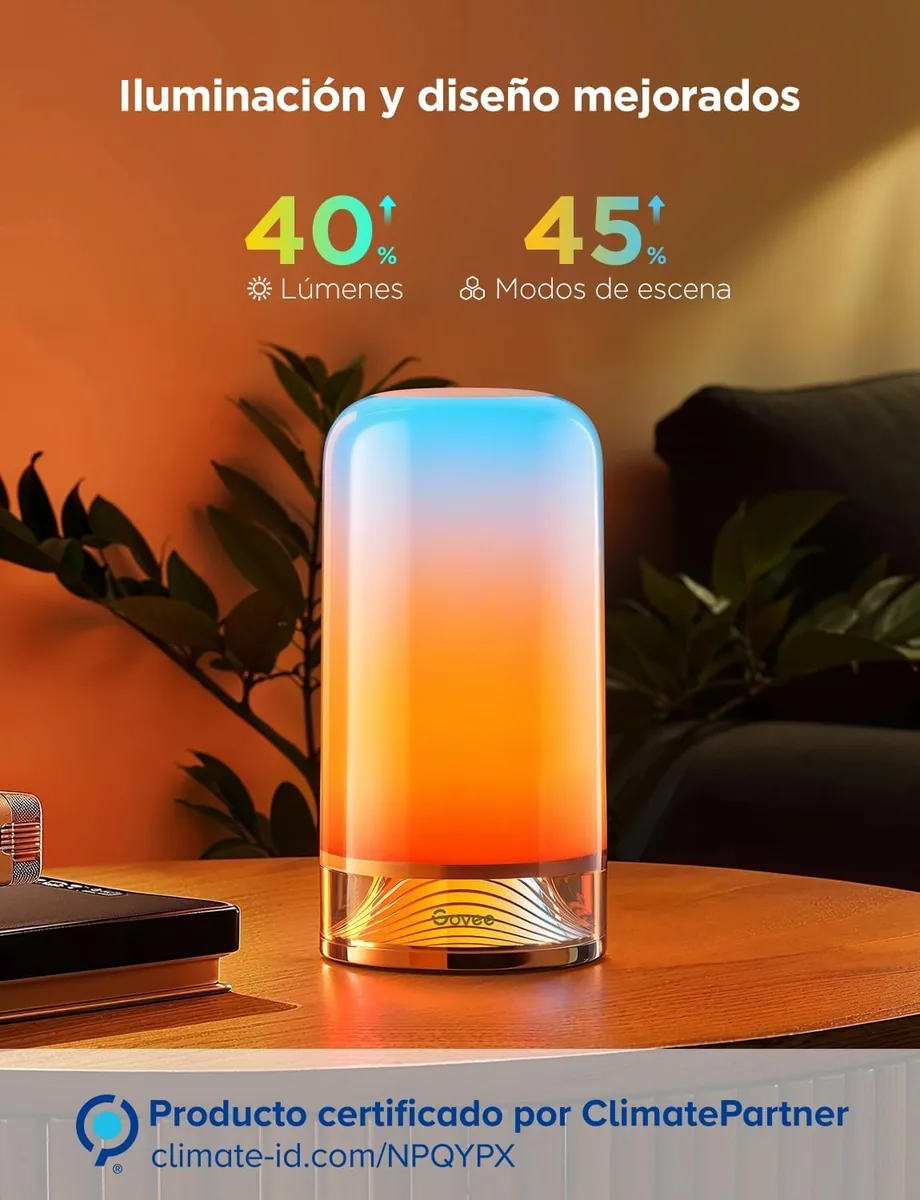 Govee Lámpara de Mesita RGBICWW (H6022) con Matter — imagen 4