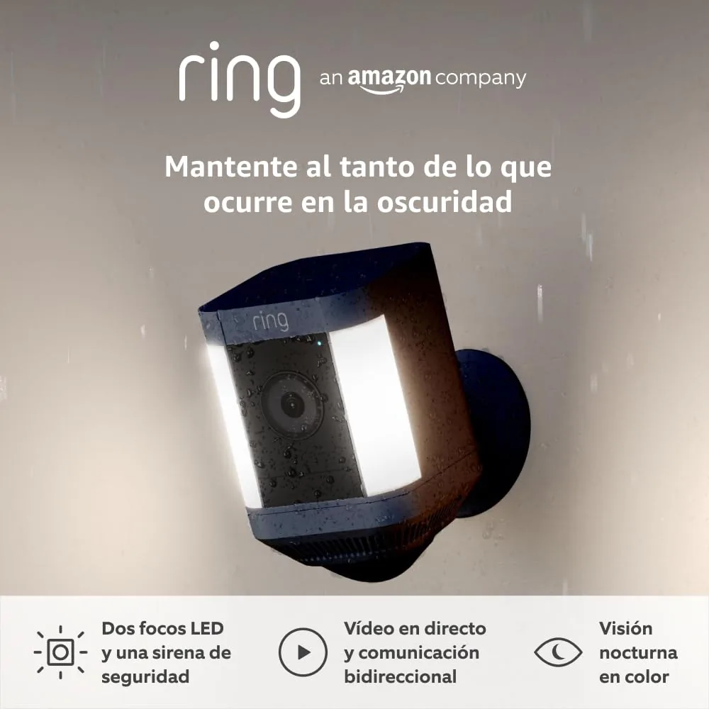 Ring Cámara Plus con luces y batería (Spotlight Cam Plus)