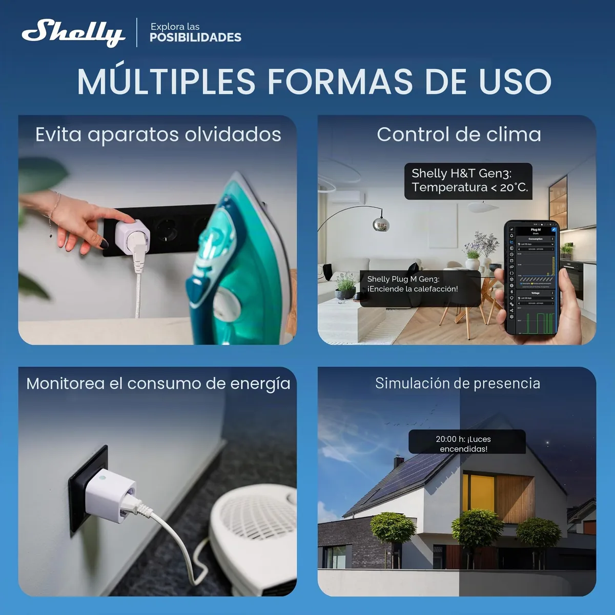 Shelly Plug M Gen3 — enchufe inteligente con Matter y medición (pack de 2) — imagen 6