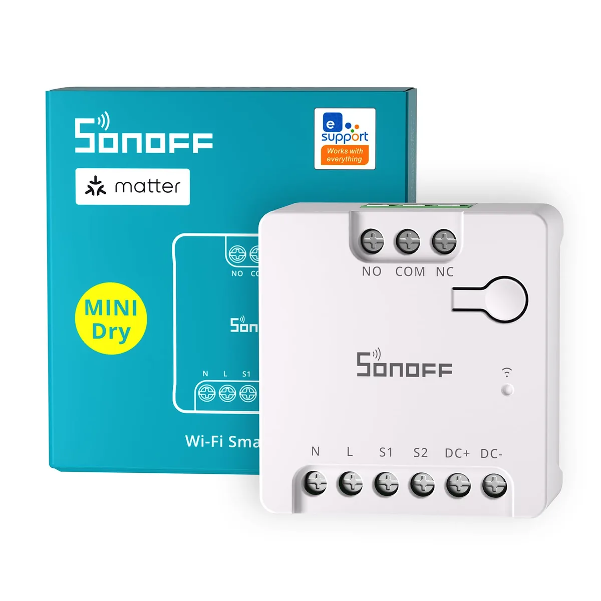 SONOFF MINI-D — módulo inteligente para abrir puerta de garaje o cancela (Matter)