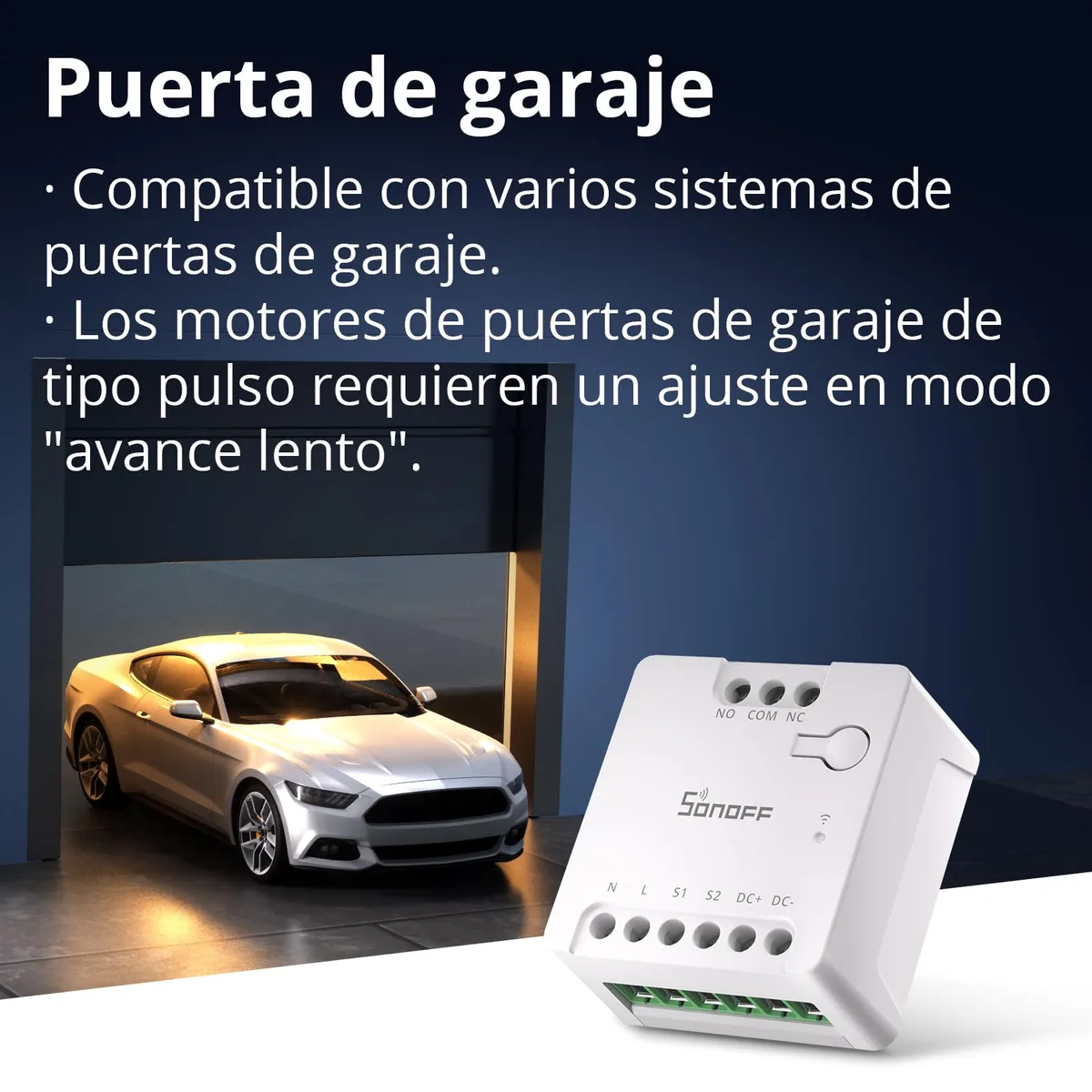 SONOFF MINI-D — módulo inteligente para abrir puerta de garaje o cancela (Matter) — imagen 2