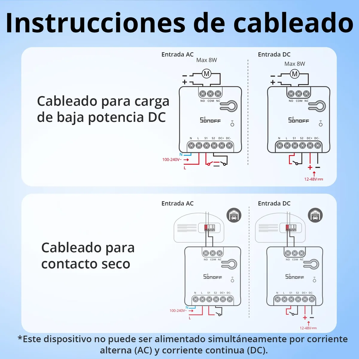SONOFF MINI-D — módulo inteligente para abrir puerta de garaje o cancela (Matter) — imagen 8