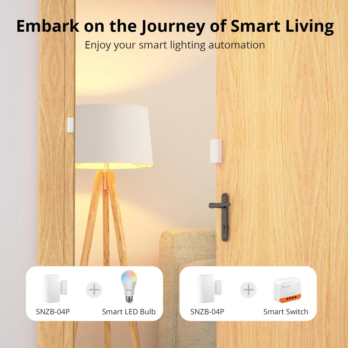 SONOFF SNZB-04P — sensor Zigbee de puerta y ventana (requiere hub Zigbee) — imagen 3