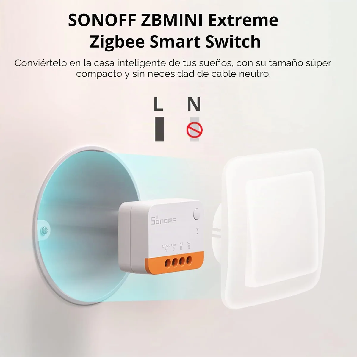 SONOFF ZBMINI-L2 — micromódulo Zigbee sin neutro para hacer inteligente un interruptor (pack de 2) — imagen 2
