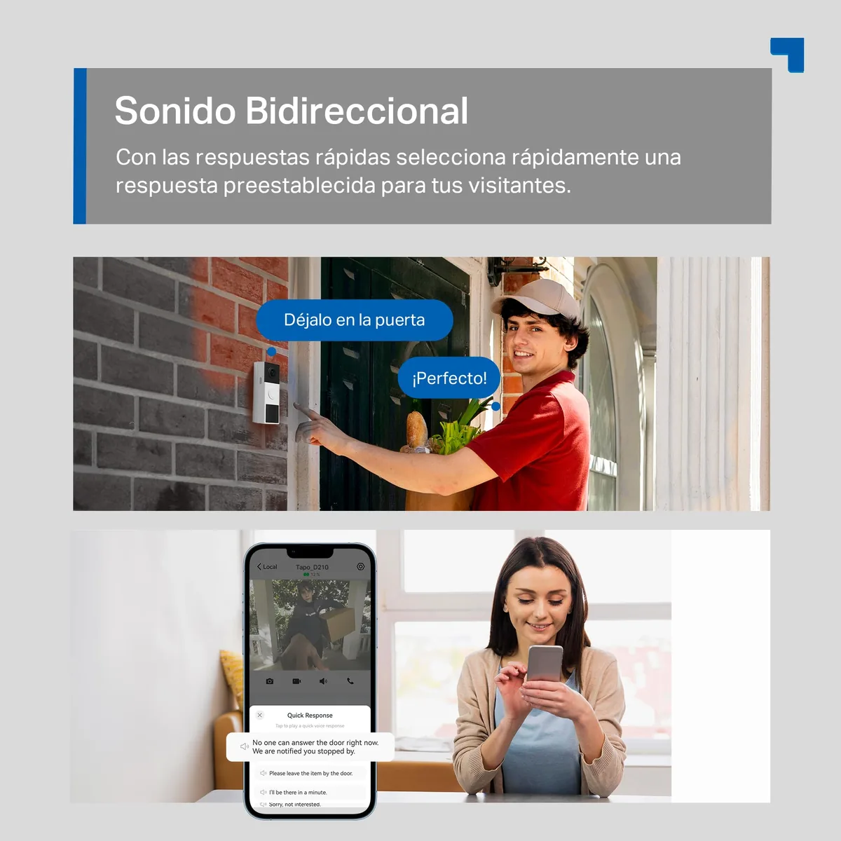TP-Link Tapo D210 — videoportero 2K con batería — imagen 7